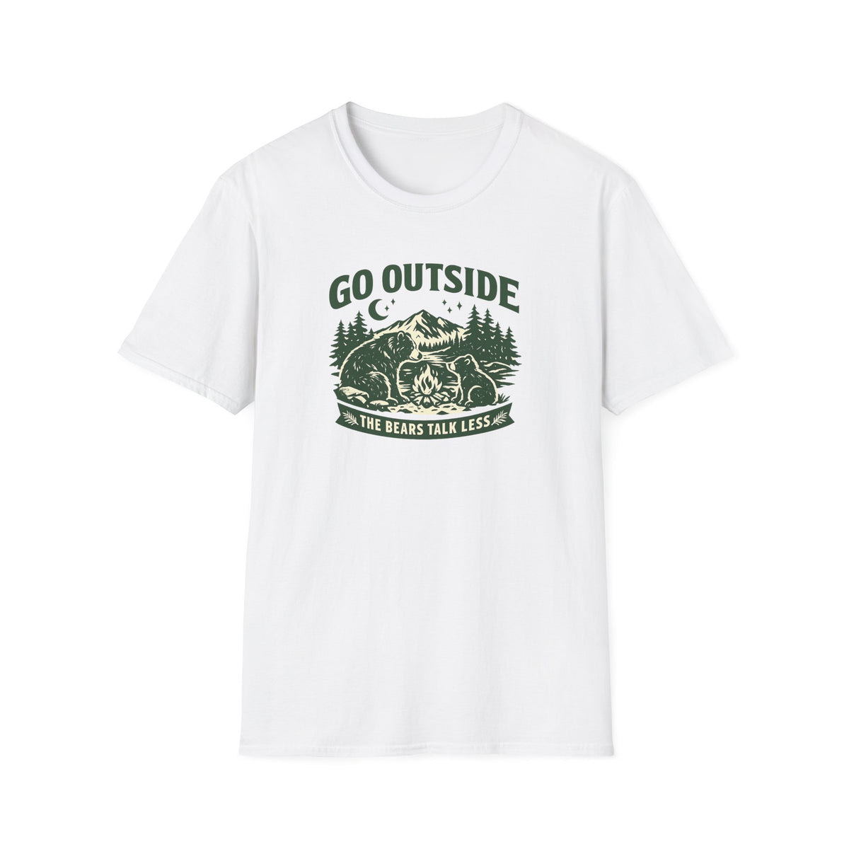 Go Outside The Bears Talk Less T-Shirt
