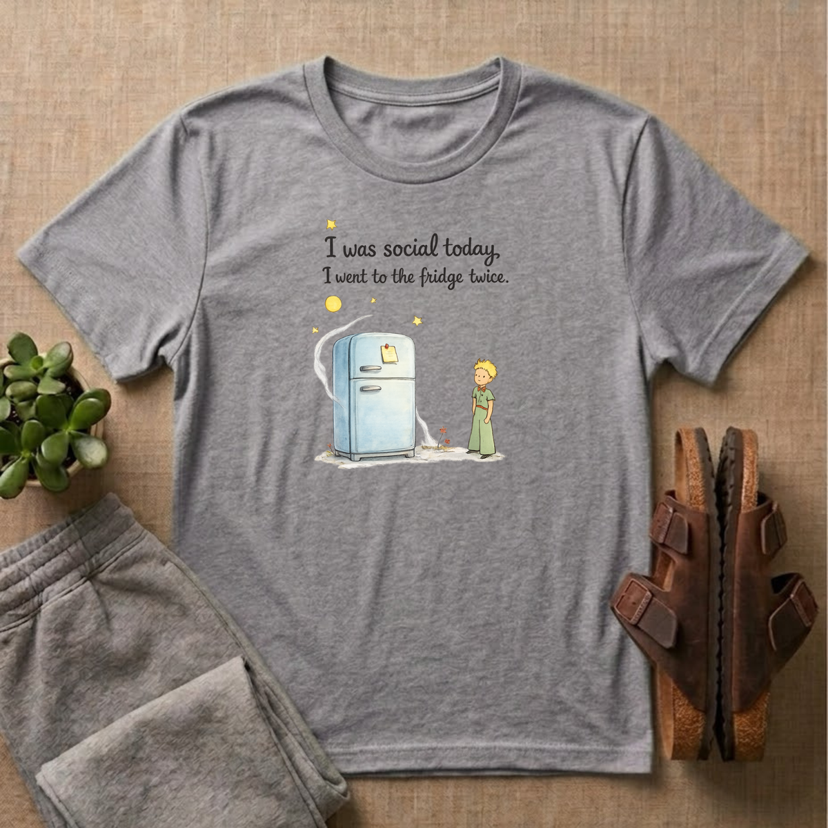 I was Social: I Went To The Fridge Twice of T-shirt