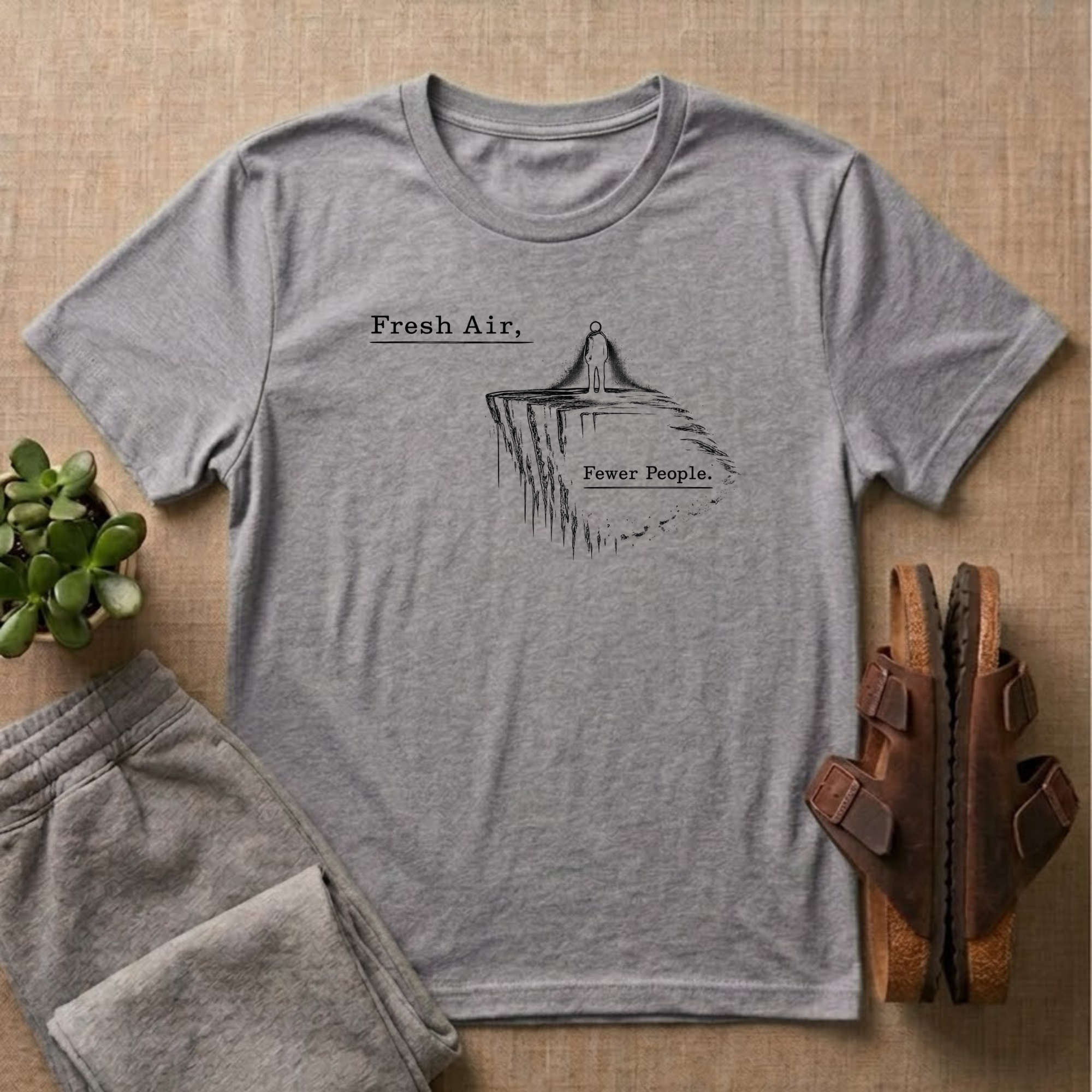 Fresh Air Fewer People T-shirt