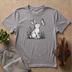 Rabbit Admiring Butterfly T-Shirt