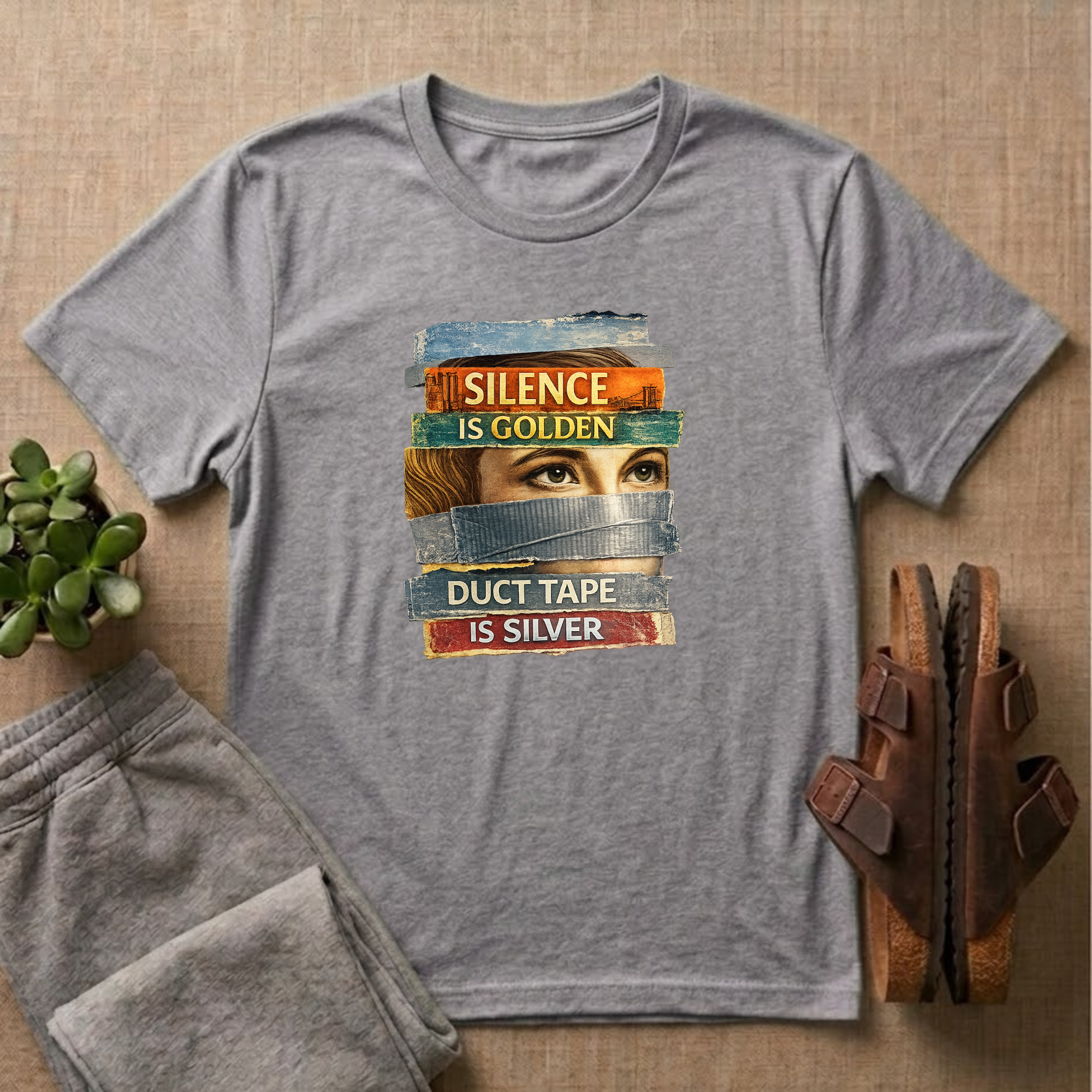 Silence Is Golden Duct Tape Is Silver T-shirt