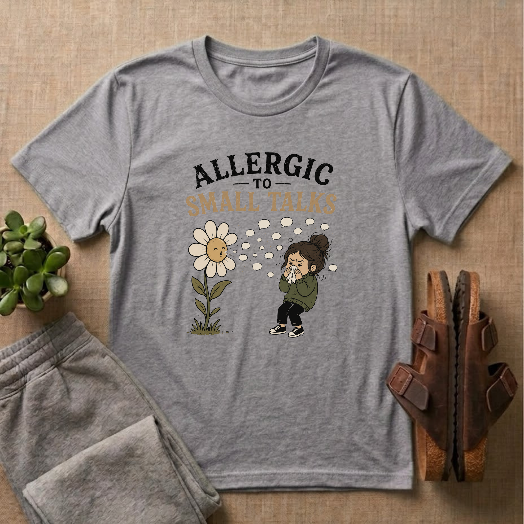 Allergic To Small Talks T-Shirt