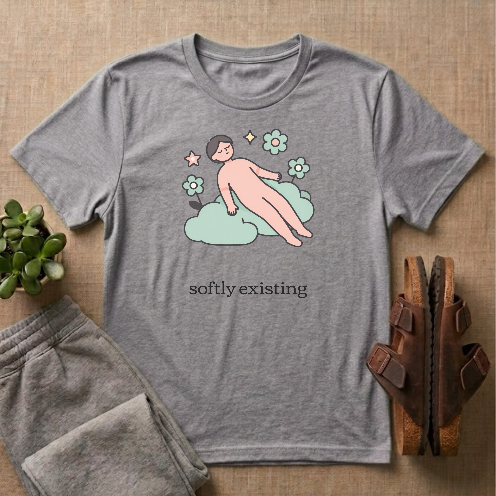 Softly Existing T-Shirt
