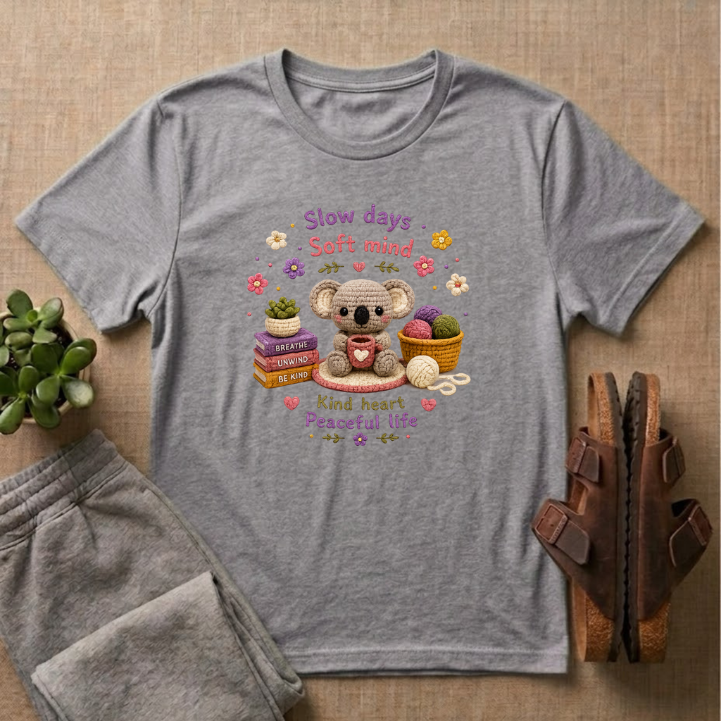 Slow Days, Soft Mind, Kind Heart T-shirt