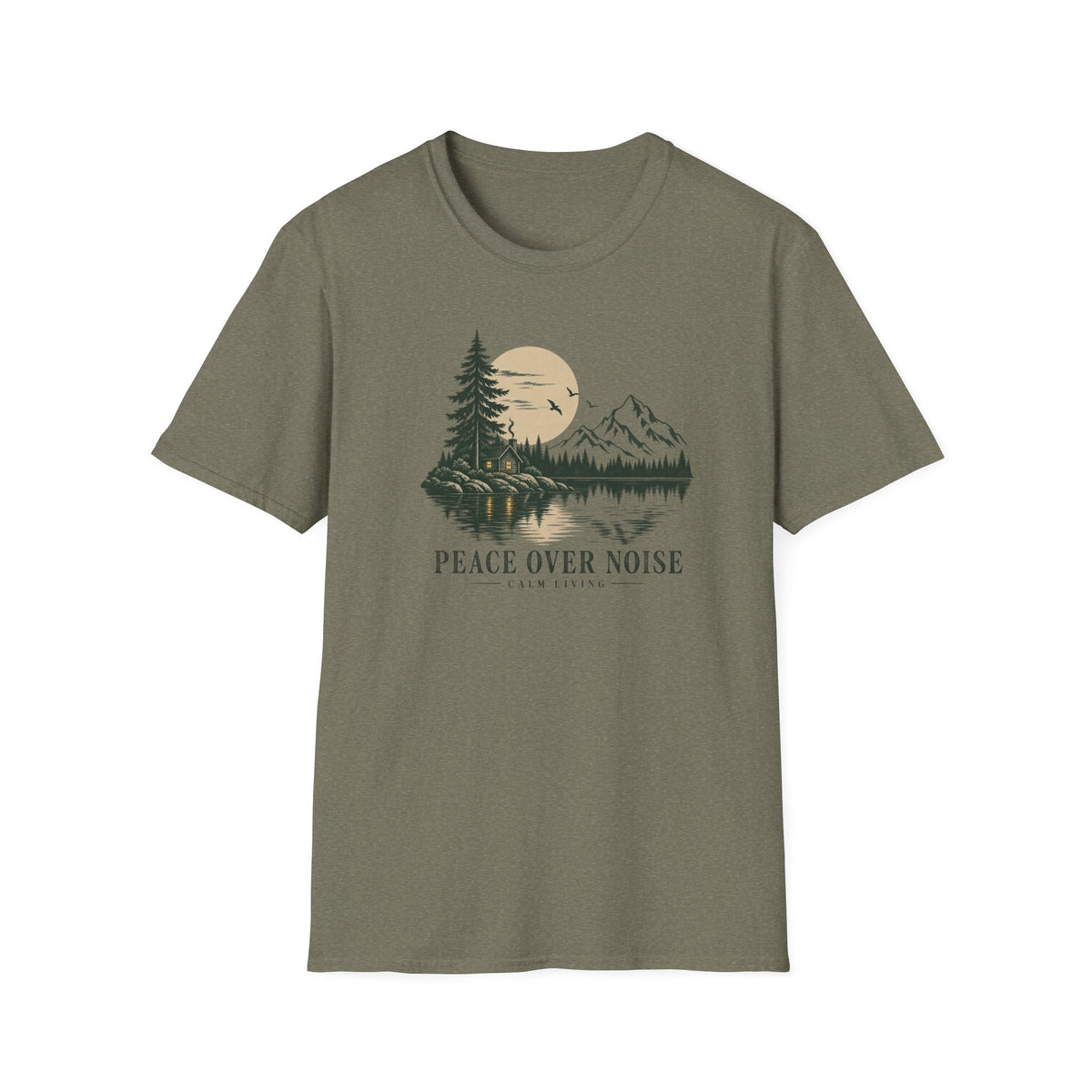 Peace Over Noise - Calm Living T-Shirt