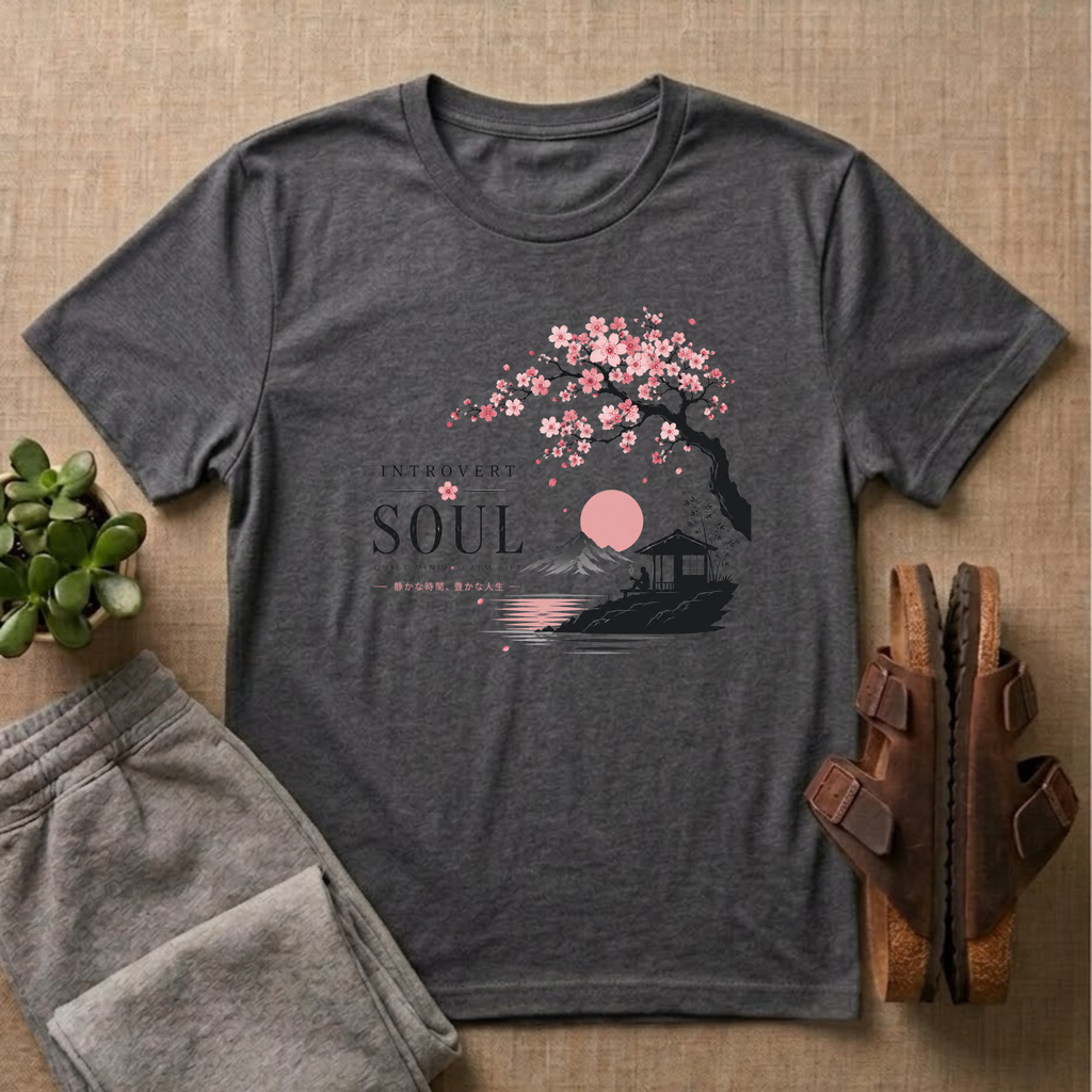 Introvert Soul Cherry Blossom T-Shirt