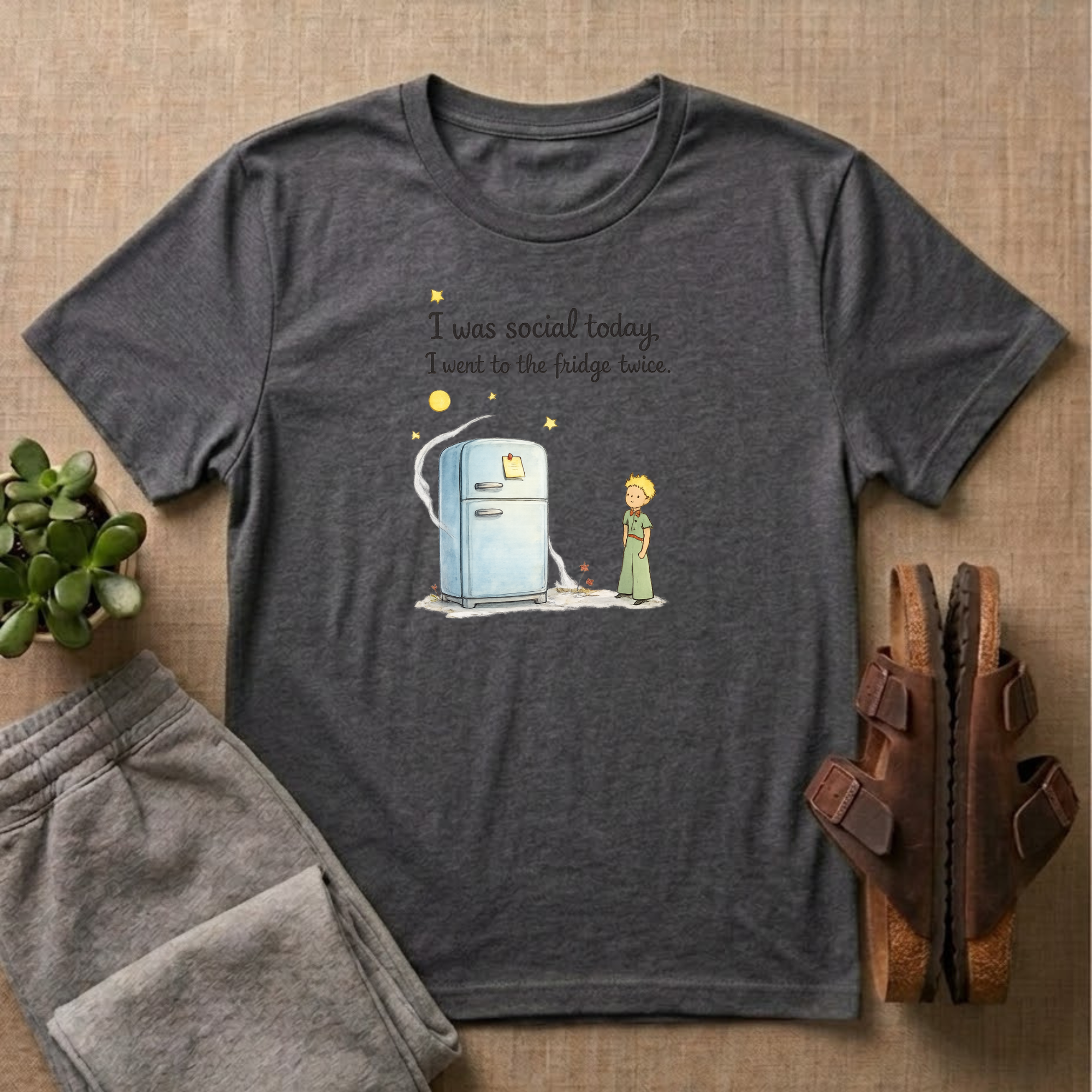 I was Social: I Went To The Fridge Twice of T-shirt