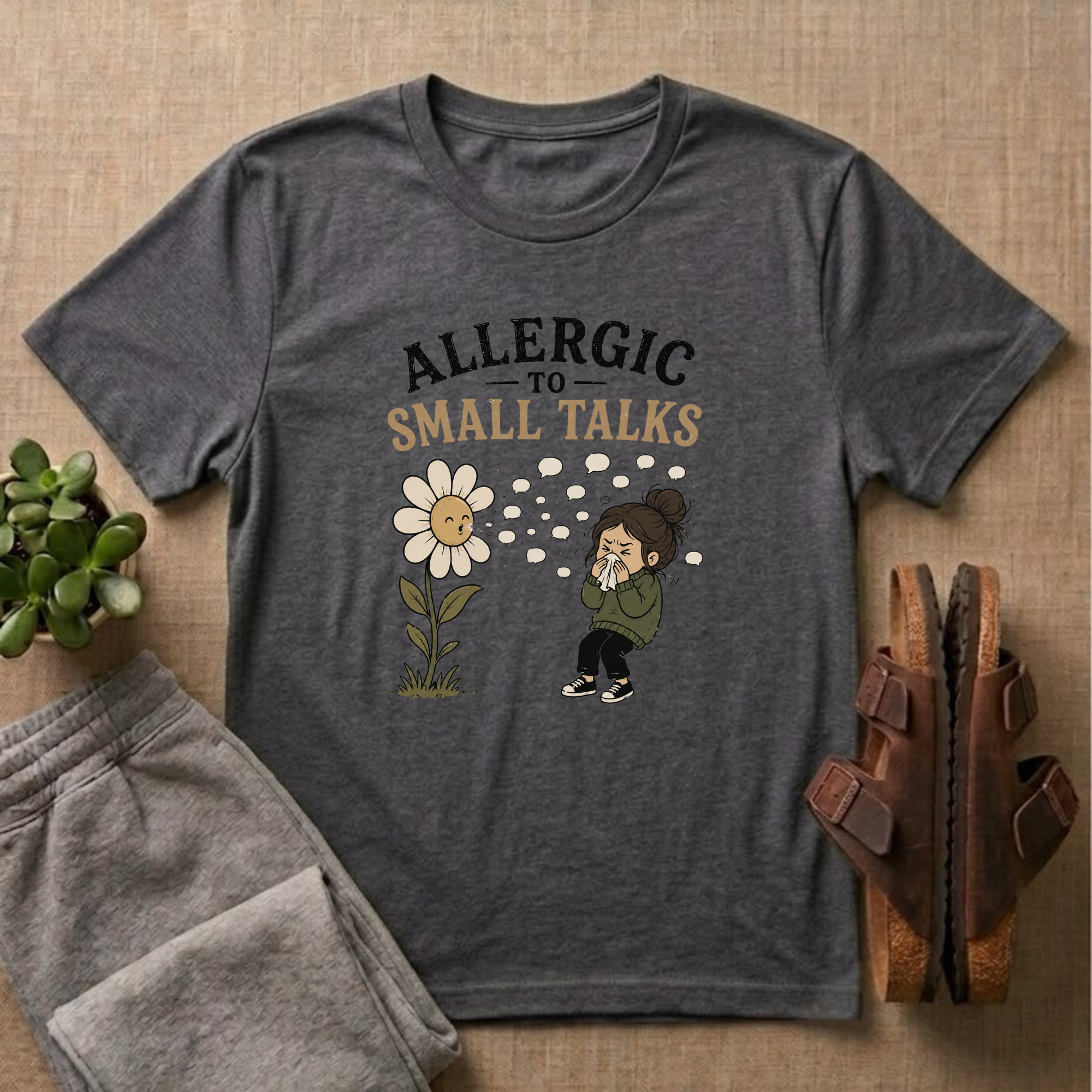 Allergic To Small Talks T-Shirt