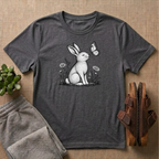 Rabbit Admiring Butterfly T-Shirt
