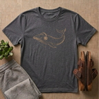 Whale Listening To Music T-Shirt