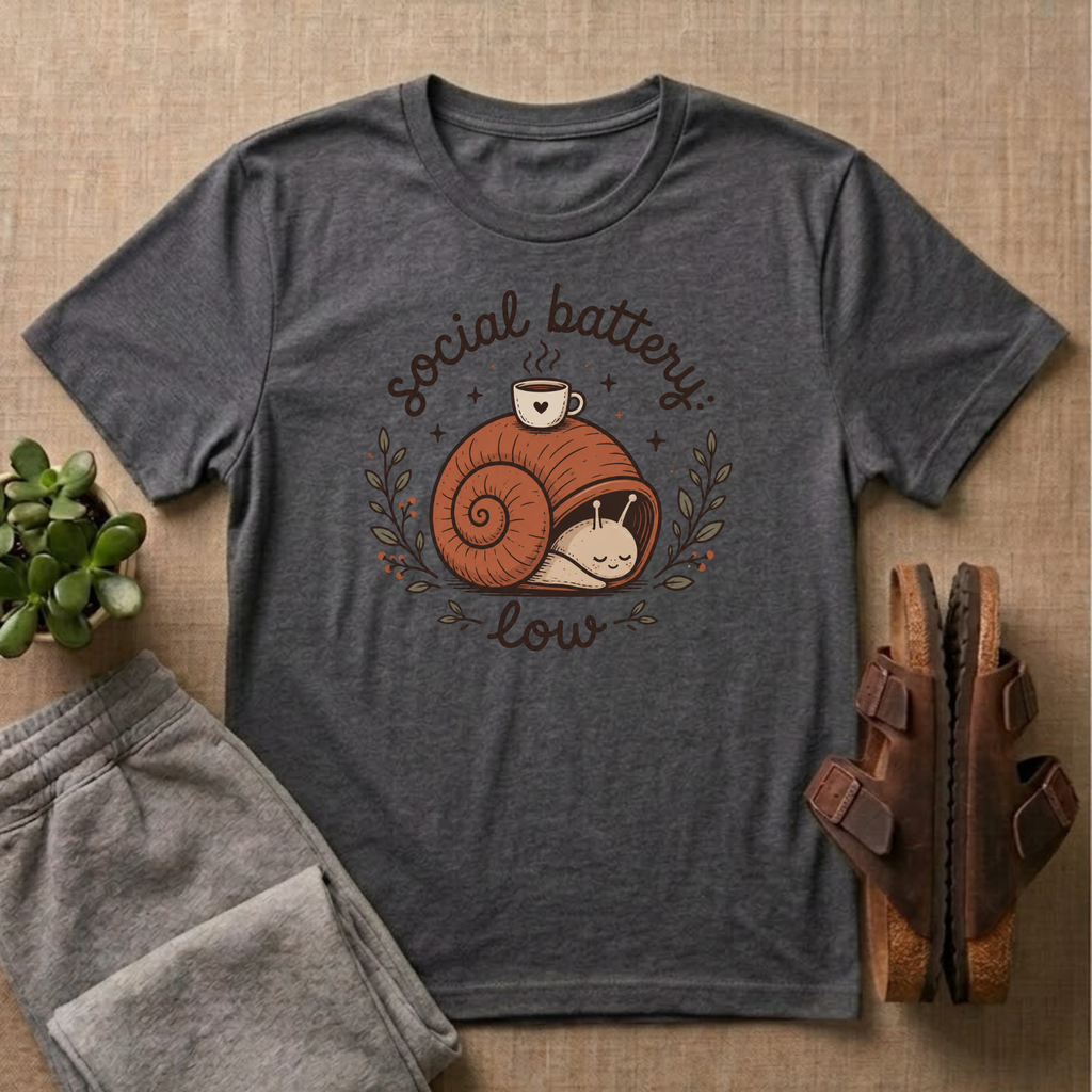 Social Battery Critically Low T-Shirt