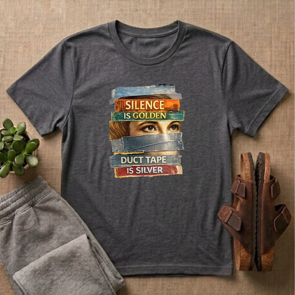 Silence Is Golden Duct Tape Is Silver T-shirt
