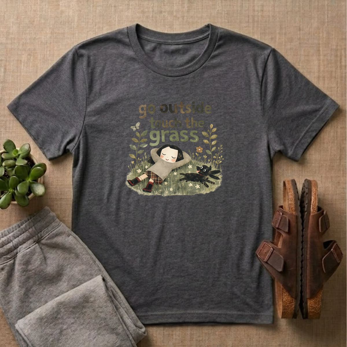 Go Outside Touch The Grass T-Shirt