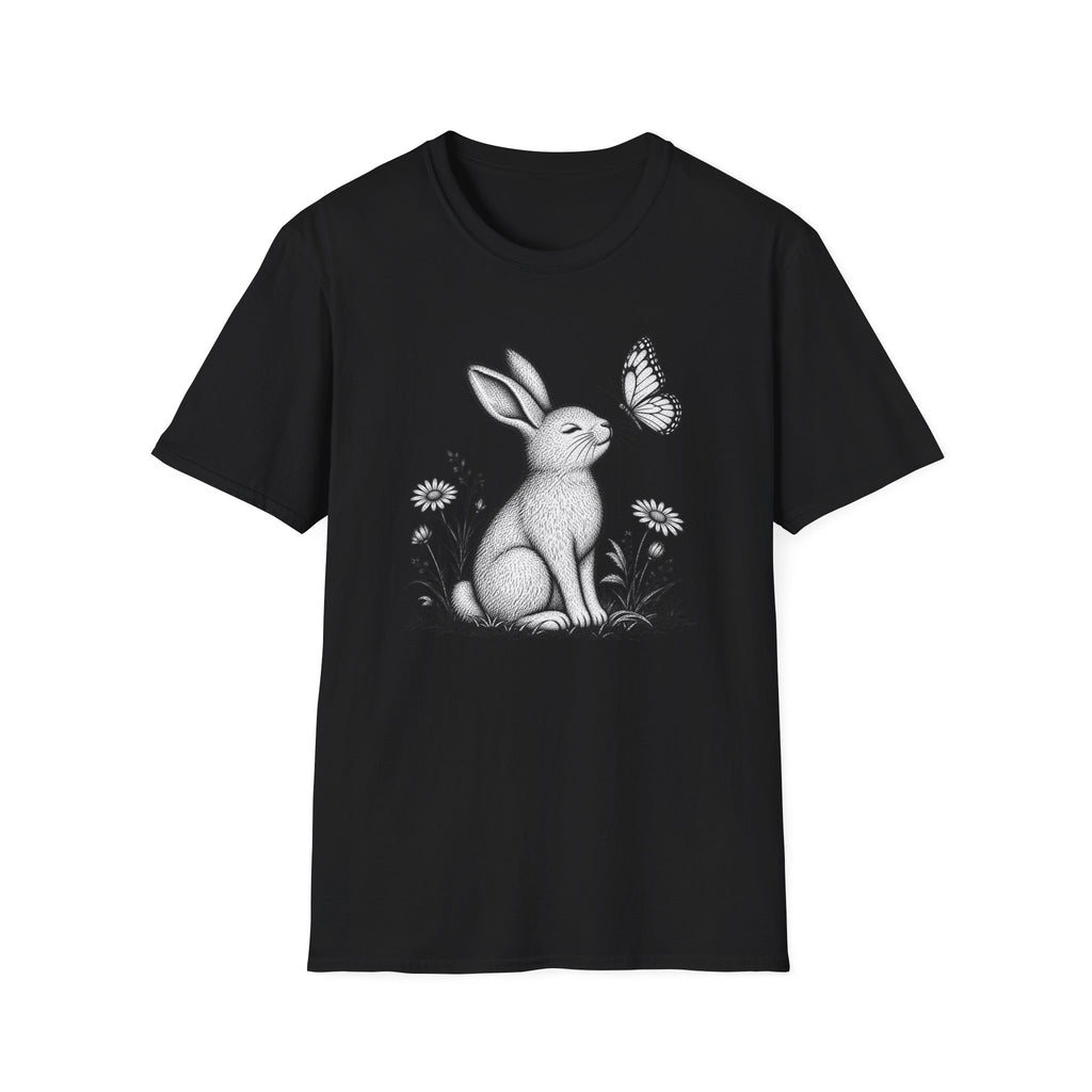 Rabbit Admiring Butterfly T-Shirt