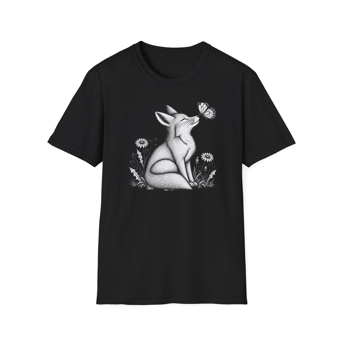 Fox Admiring Butterfly T-Shirt
