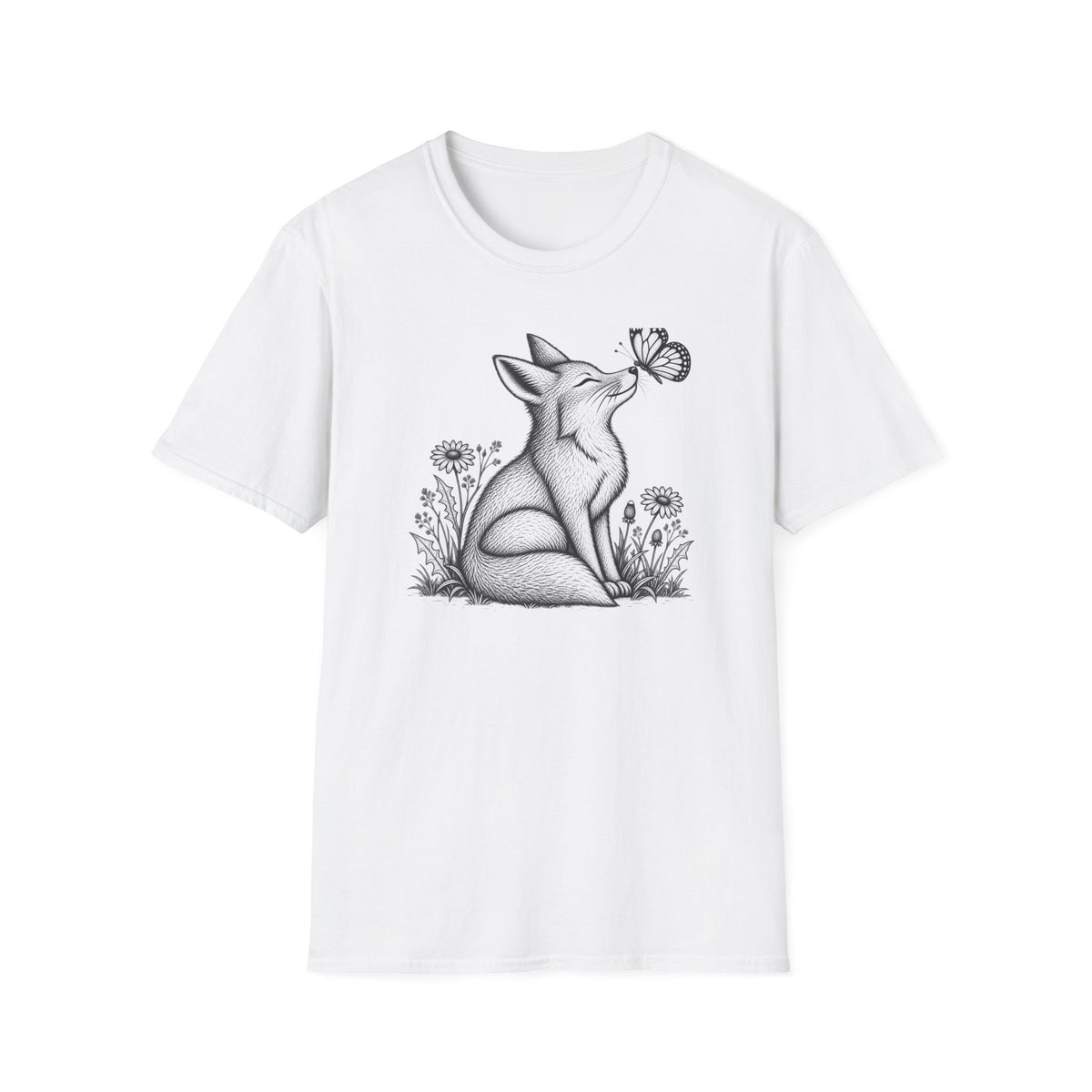 Fox Admiring Butterfly T-Shirt