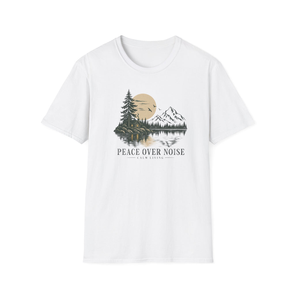 Peace Over Noise - Calm Living T-Shirt