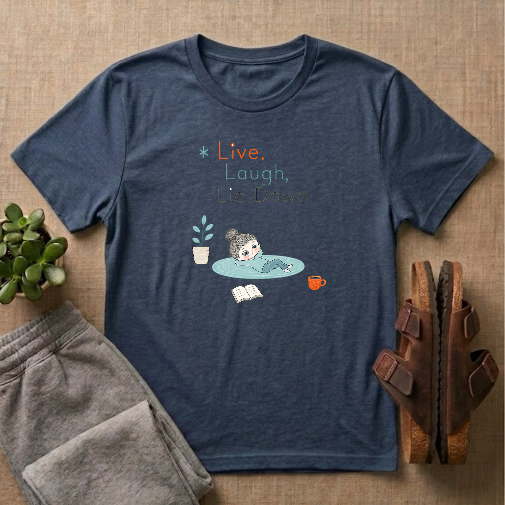Live Laugh Lie Down T-shirt