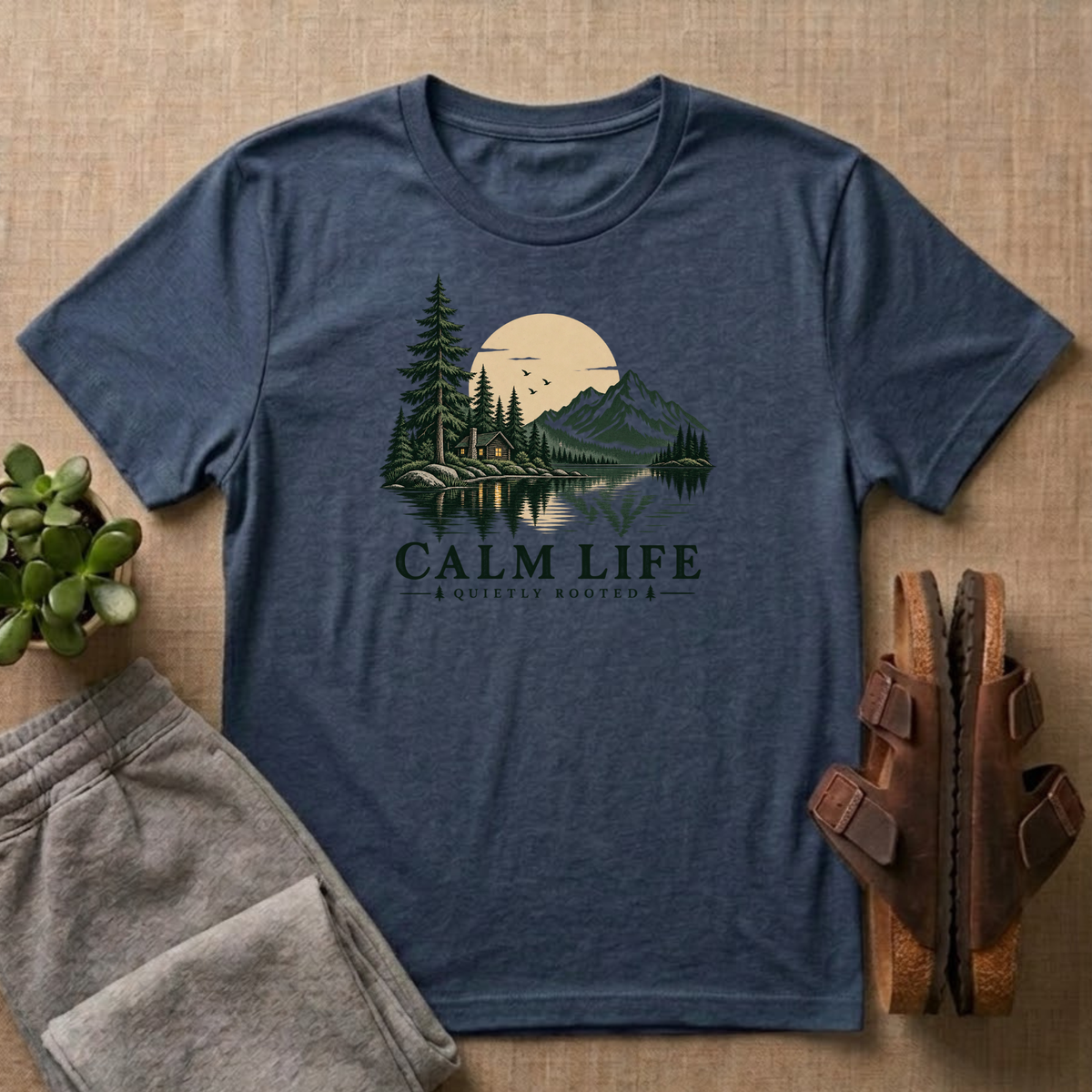 Calm Life Quietly Rooted T-Shirt