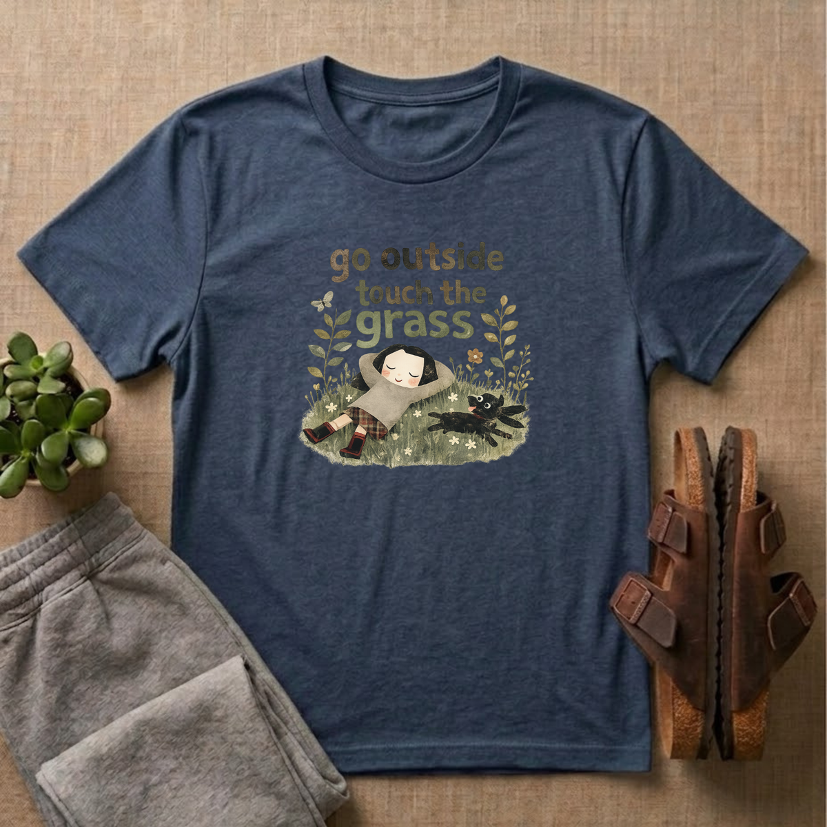 Go Outside Touch The Grass T-Shirt