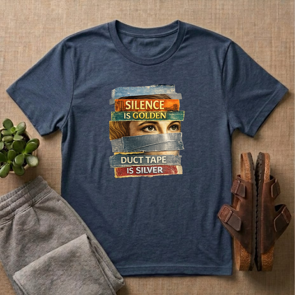 Silence Is Golden Duct Tape Is Silver T-shirt