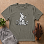 Rabbit Blowing Dandelion With a Blanket T-Shirt
