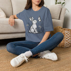 Rabbit Admiring Butterfly T-Shirt