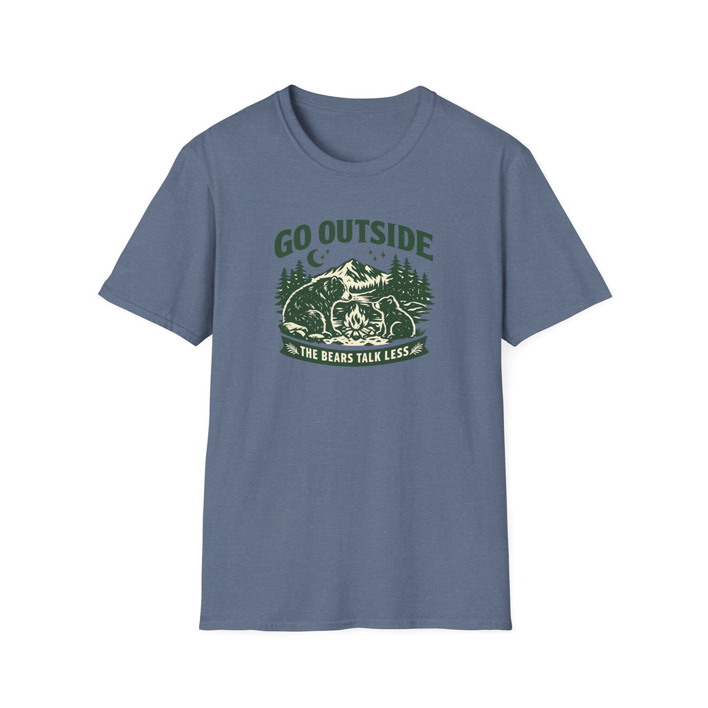 Go Outside The Bears Talk Less T-Shirt