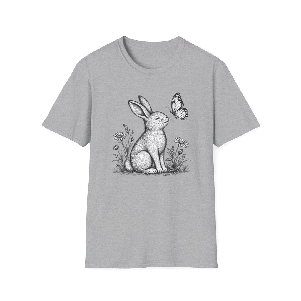 Rabbit Admiring Butterfly T-Shirt