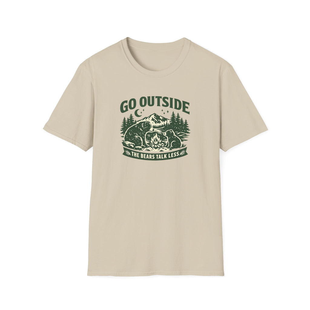 Go Outside The Bears Talk Less T-Shirt