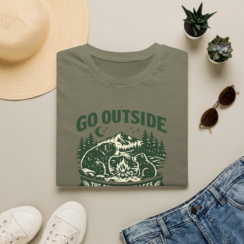 Go Outside The Bears Talk Less T-Shirt