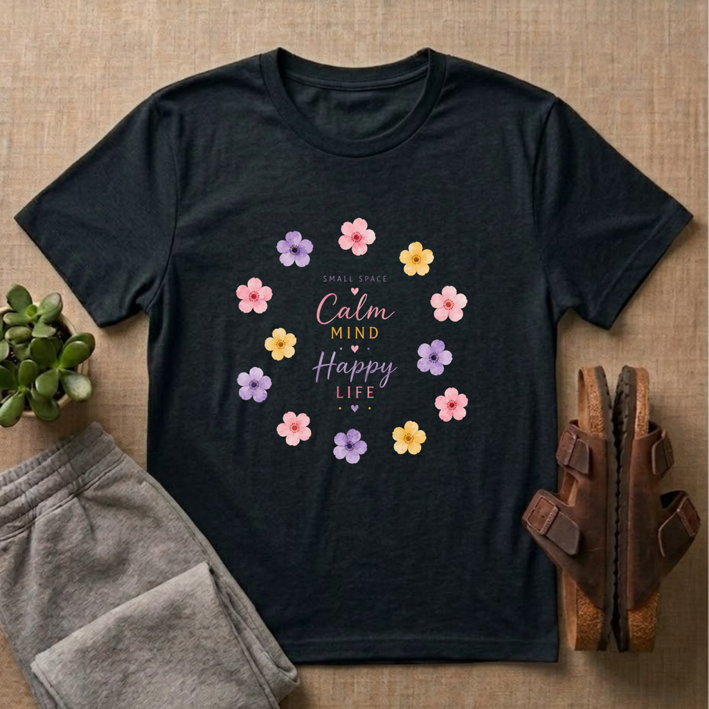 Calm Mind Happy Life T-Shirt